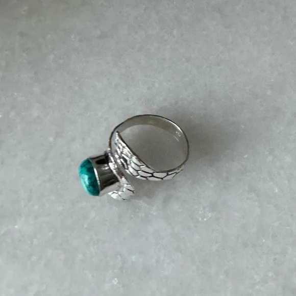 NWOT Sundance Sidewinder Ring, Turquoise, Sterling Silver